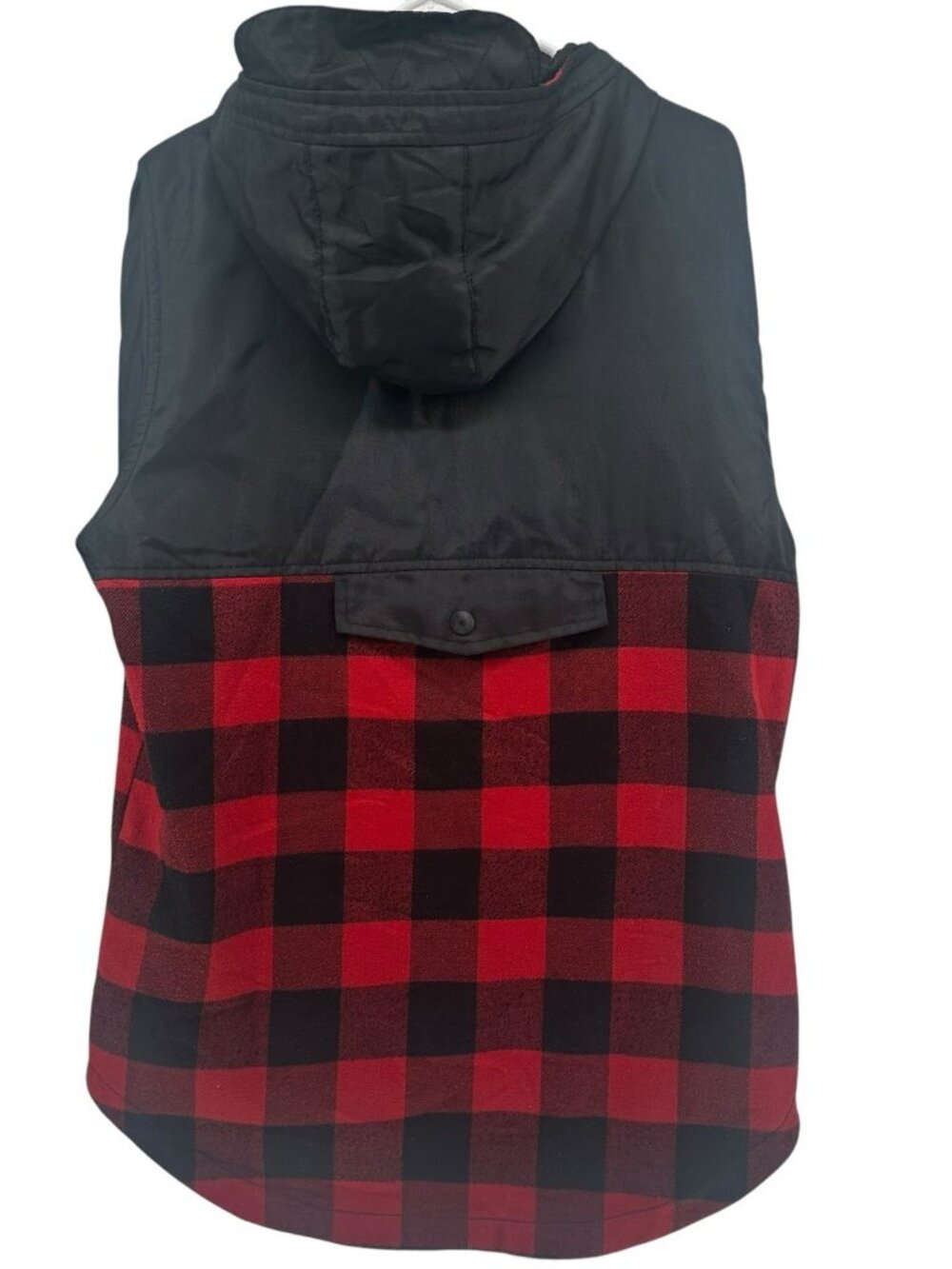 Mens Civil Society Size L Red And Black checkered warm Flannel Jacket - Picture 3 of 13
